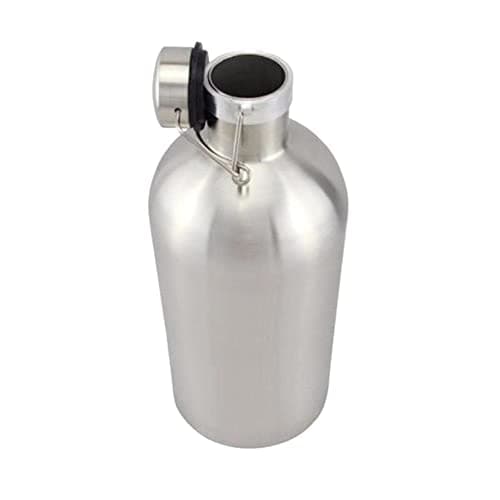 32 oz 1L 304 Stainless Steel Beer Growler Bottle with Swing Top for Homebrew Barware