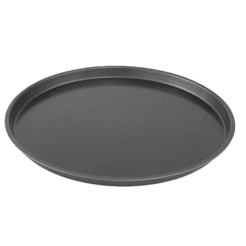 Cyoufine12 Inch Pizza Pan, Stainless Carbon-Steel Pizza Tray for Baking, Black Nonstick Round Baking Sheet Plate for Home Kitchen