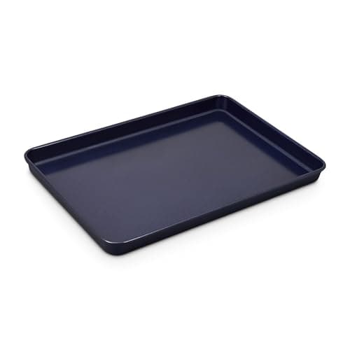 Zyliss E980191 Non-Stick Baking Tray | Carbon Steel | Dark Blue | Baking Tin/Bakeware/Roasting | Dishwasher Safe | 5 Year Guarantee
