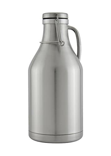 Kegco 3PFD-64SS Beer Growler, 64 oz, Stainless Steel