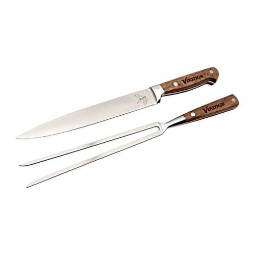 The Sports Vault NFL Minnesota Vikings 2-Piece Carving Knife Set