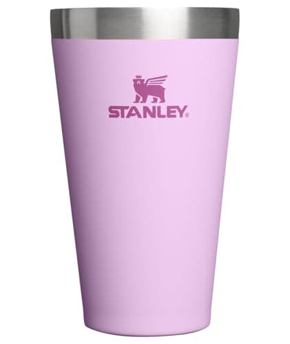 STANLEY Adventure Stacking Beer Pint Glass 16oz | Stackable Drinking Cup for Cold Beverages | Dishwasher Safe | Insulated Stainless Steel Tumbler | BPA-Free | Soft Orchid