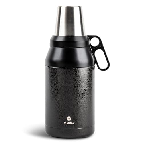 Manna Stack Stainless Steel Insulated Growler - 64 Oz - Onyx