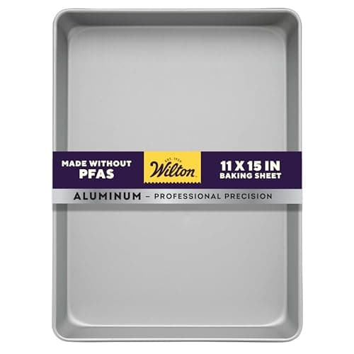 Wilton 11 x 15 Inch Aluminum Baking Sheet Pan, 2-Inch Deep Cake Pan, Even Heating, Rust-Resistant, Professional Quality, Packaging May Vary