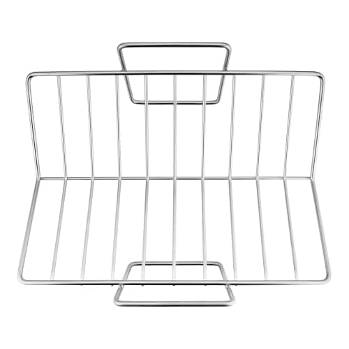 E-far Turkey Roasting Rack, Stainless Steel Rib Rack for Roasting, Grilling and Smoking, 14.4 x 10 inches, V Shaped & Heavy Duty, Dishwasher Safe (Large)