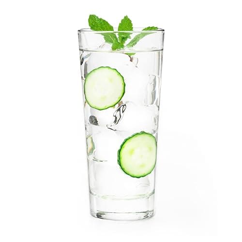 Libbey 15715 Endeavor Stacking DuraTuff Cooler Glasses, 16-ounce, Set of 12