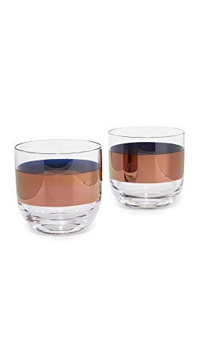 Tom Dixon Tank Whisky Glasses, Copper, One Size