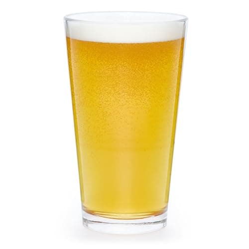 Libbey 15766 Restaurant Basics Stacking 16 oz Pint Glasses Set of 12, All Purpose Heavy Duty Glasses, Durable Glass Drinkware for Spirits and More