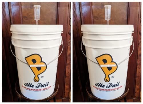 FERMENTING BUCKET KIT 2 PACK 6.5 GAL WINE OR BEER MAKING EQUIPMENT KITS w/LIDS + AIRLOCKS – FERMENTERS FOR BEER WINE MOONSHINE