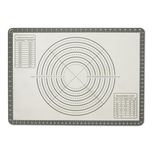 Amazon Basics Nonstick Silicone Pastry Baking Mat with Measurements, BPA-Free, Oven-Safe, Extra Large 20 x 28 in