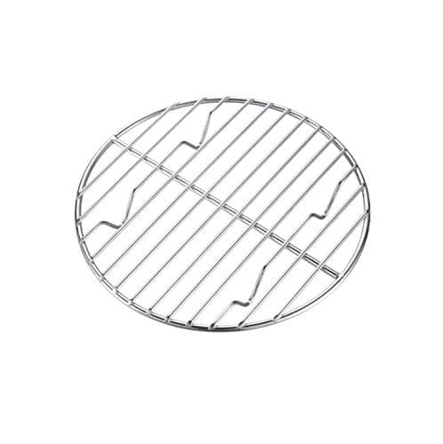 CAMPINGMOON Round Roasting Baking Steaming Cooling Rack Cooking Grid Grill Stainless Steel Fits for Dutch Oven (Diameter φ6.7inch, W17)