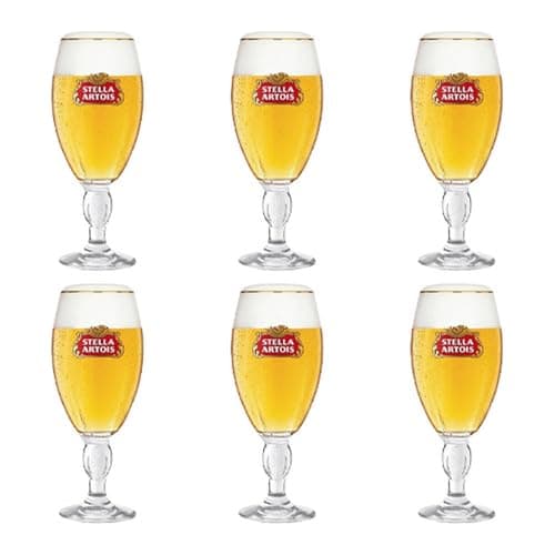 Stella Artois 50 Cl Beer Glasses Set of 6