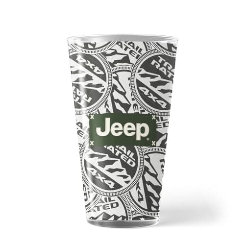 Jeep Trail Rated 4x4 Pint Glass - 17 oz