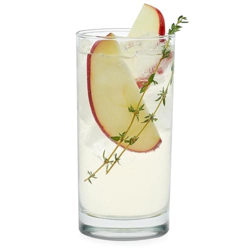 Libbey Heavy Base Drinking Glasses Set of 8, 15.5 Oz Elegant, Weighted Clear Water Glasses, Dishwasher Safe Glass Cups Set for Parties, Birthdays