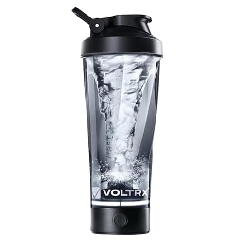 VOLTRX Premium Electric Protein Shaker Bottle, Made with Tritan - BPA Free - 24 oz Vortex Portable Mixer Cup/USB Rechargeable Shaker Cups for Protein Shakes