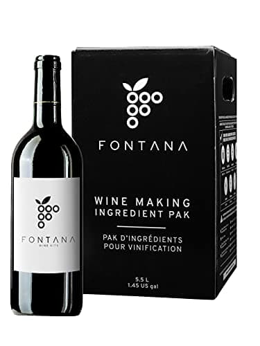 Fontana French Cabernet Sauvignon Wine Kit Ingredients - 6 Gallon DIY Kit - Makes 30 Bottles of Wine