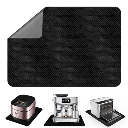 12" x 8" Small Appliance Slider for Countertop, Sliding Tray for Kitchen Appliances, 360° Rotating Sliding Pad for Coffee Maker, Heat Resistant Mat Cut to Fit Stand Mixer, Air Fryer, Microwave