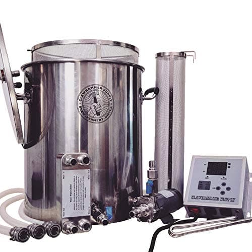 Clawhammer Supply 10.5 Gallon Electric All-in-One Brewing System – Digital, Semi-Automated, 120V, BIAB All Grain & Extract, 304 Stainless Steel