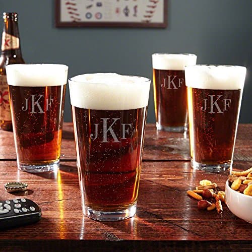 Custom Pint Glasses Set of 4 - Personalized Pint Glasses