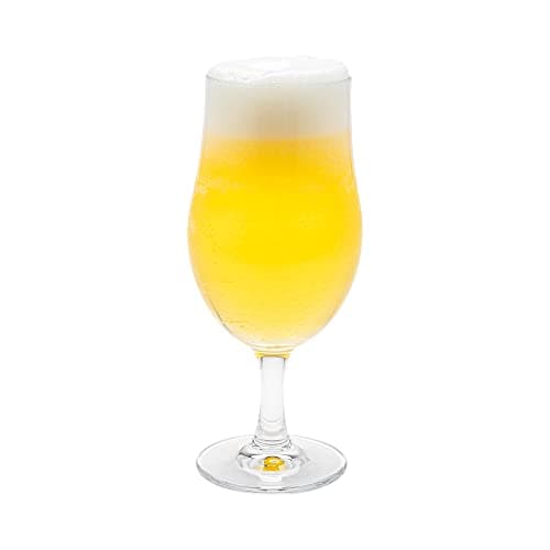 Restaurantware 18 Ounce Pilsner Glasses Set Of 6 Stemmed Beer Glasses - Fine-Blown Dishwasher-Safe Clear Glass Beer Glass Set Lead-Free For Beers Ales or Cocktails