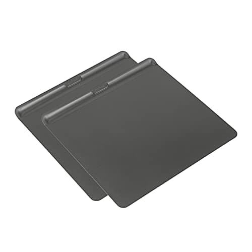 GoodCook AirPerfect Insulated Cookie Sheets Set of 2 Nonstick Carbon Steel Construction Pans for No-Burn Baking with Ergonomic Grip, 16 x 14-Inch, Gray