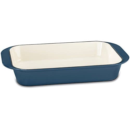 Cuisinart Cast Iron Roasting/Lasagna Pan, 14", Enameled Provicial Blue