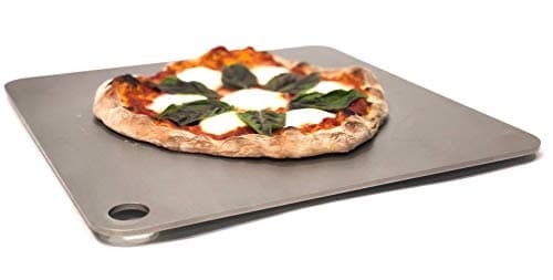 ThermiChef 16" by 16" Pizza Steel (3/8" Deluxe Thickness) - Multipurpose Cooking Steel for Ovens & Grills - Made in the USA
