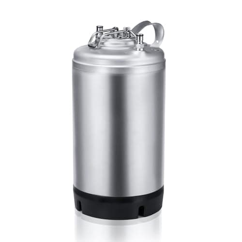 New 3 Gallon Ball Lock Keg, Stainless Steel Beer Keg with Single Handle for Draft, Homebrew and Craft Beer