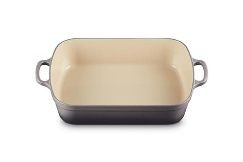Le Creuset Enameled Cast Iron Signature Rectangular Roaster, 5.25 qt. (9.8" x 13"), Oyster