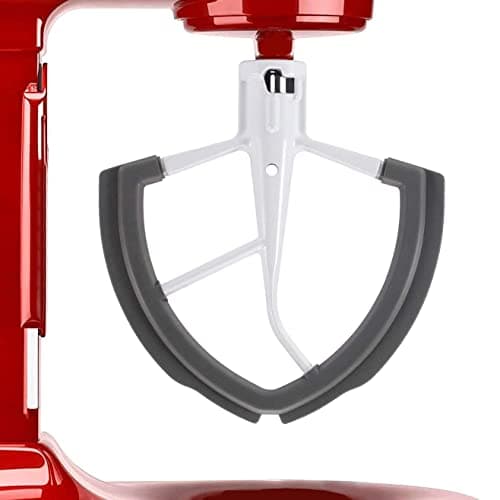 Flex Edge Beater for KitchenAid Professional 600 Bowl-Lift Stand Mixer KP26M1X Series, 6 Quart Flat Beater Paddle with Flexible Silicone Edges Bowl Scraper.