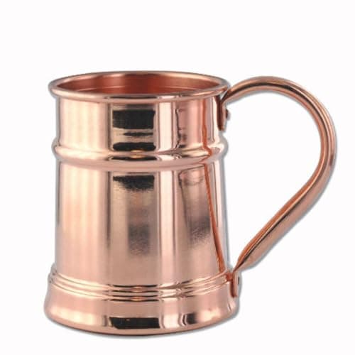 15oz Solid Copper Moscow Mule Stein by Paykoc – Personalized Smooth Copper Mug with Brass Handle – Handcrafted Cocktail Gift