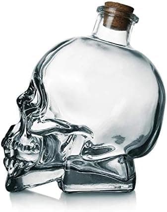 Creative Crystal Skull Head Shot Glass Party Transparent Champagne Cocktails Beer Coffee Wine Bottle Doomed Drinkware Bar Tools (750ml)