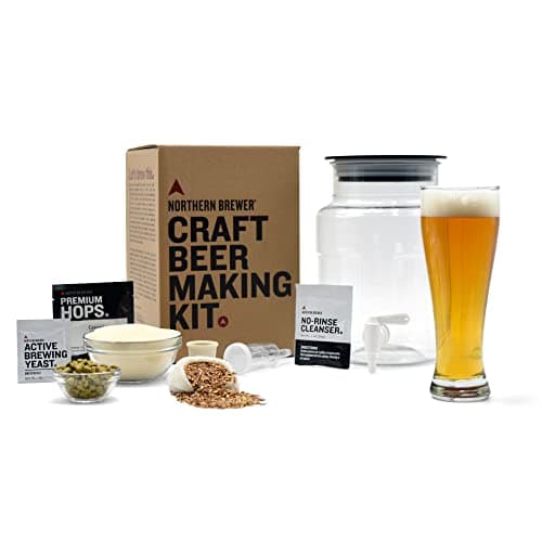 Northern Brewer - Siphonless 1 Gallon Craft Beer Making Starter Kit, Equipment and Beer Recipe Kit (Wheat)