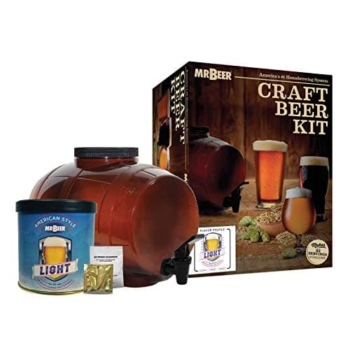 Mr. Beer - Craft Beer Making Kit (2 Gallon) Starter DIY Home Brew Set | Make Your Own Craft Beer | American Light