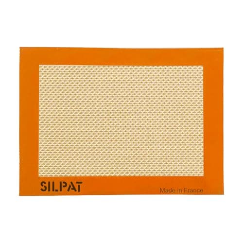 Silpat Premium Non-Stick Silicone Baking Mat, Toaster Oven Size, 7-7/8 x 10-7/8, Tan