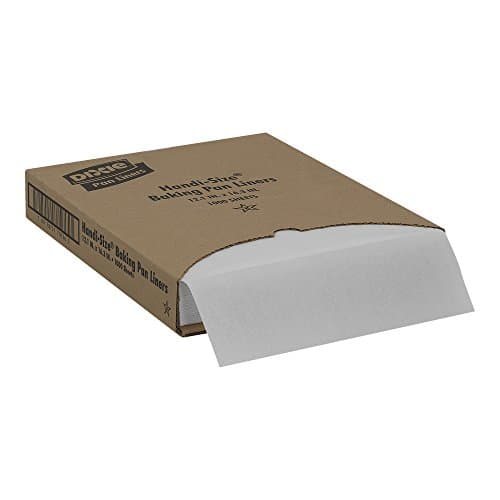 Dixie Grease-Proof Non-Stick Pan Liner by GP PRO (GEORGIA-PACIFIC), White, HS1000, 16.38'' Length x 12.19" Width, (Case of 1,000)