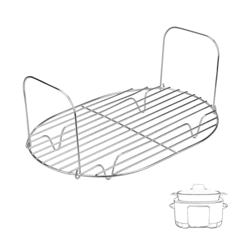 Steam and Roasting Rack for Ninja Foodi Possible Cooker Pro 8.5 Qt MC1000 MC1001 MC1010 Series, Stainless Steel Steaming Rack for Ninja Foodi Slow Cooker Accessories