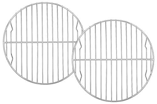 TeamFar Round Cooling Rack Set of 2, 9 Inch Round Baking Steaming Roasting Rack Set Stainless Steel, Healthy & Dishwasher Safe, Mirror Finish & Rust Free