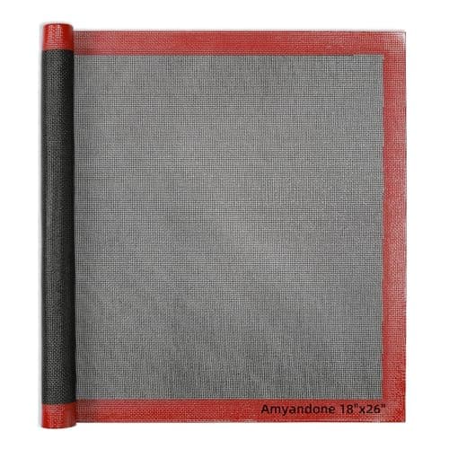 Amyandone Perforated Silicone Baking Mat for Full Size Sheet Pan, Non-Stick Eclair Baking Mat for 18x26 Commercial Pan, Reusable Cookie Sheet Liner for Commercial Oven Use 1 PCS