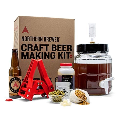 Northern Brewer - Siphonless 1 Gallon Craft Beer Making Starter Kit, Equipment and Beer Recipe Kit (American Wheat)