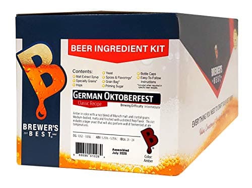 My Brew Supply German Blonde Pils Beer Brewing Kit | European 2-Row Pale Ale Malt | Munich Light Grain | Hallertau Pellet Hops | Nottingham Yeast | 5 Gallon Advanced All Grain Home Brewing