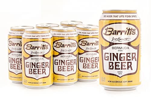 Barritts Original Ginger Beer, Non-Alcoholic Soda Cocktail Mixer, 12 fl oz Cans, 12 Pack, Gluten Free