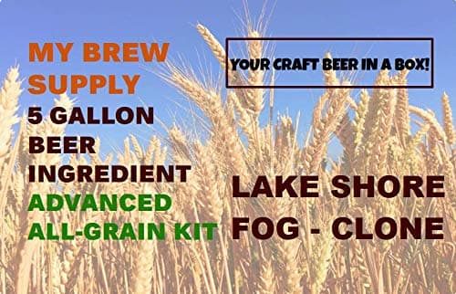 Lake Shore Fog Clone Advanced Home Brew All Grain 5 Gallon Beer Ingredient Kit by My Brew Supply